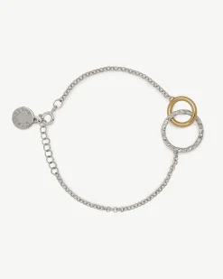 Halo Bracelet - Silver/24 Carat Gold Gilded