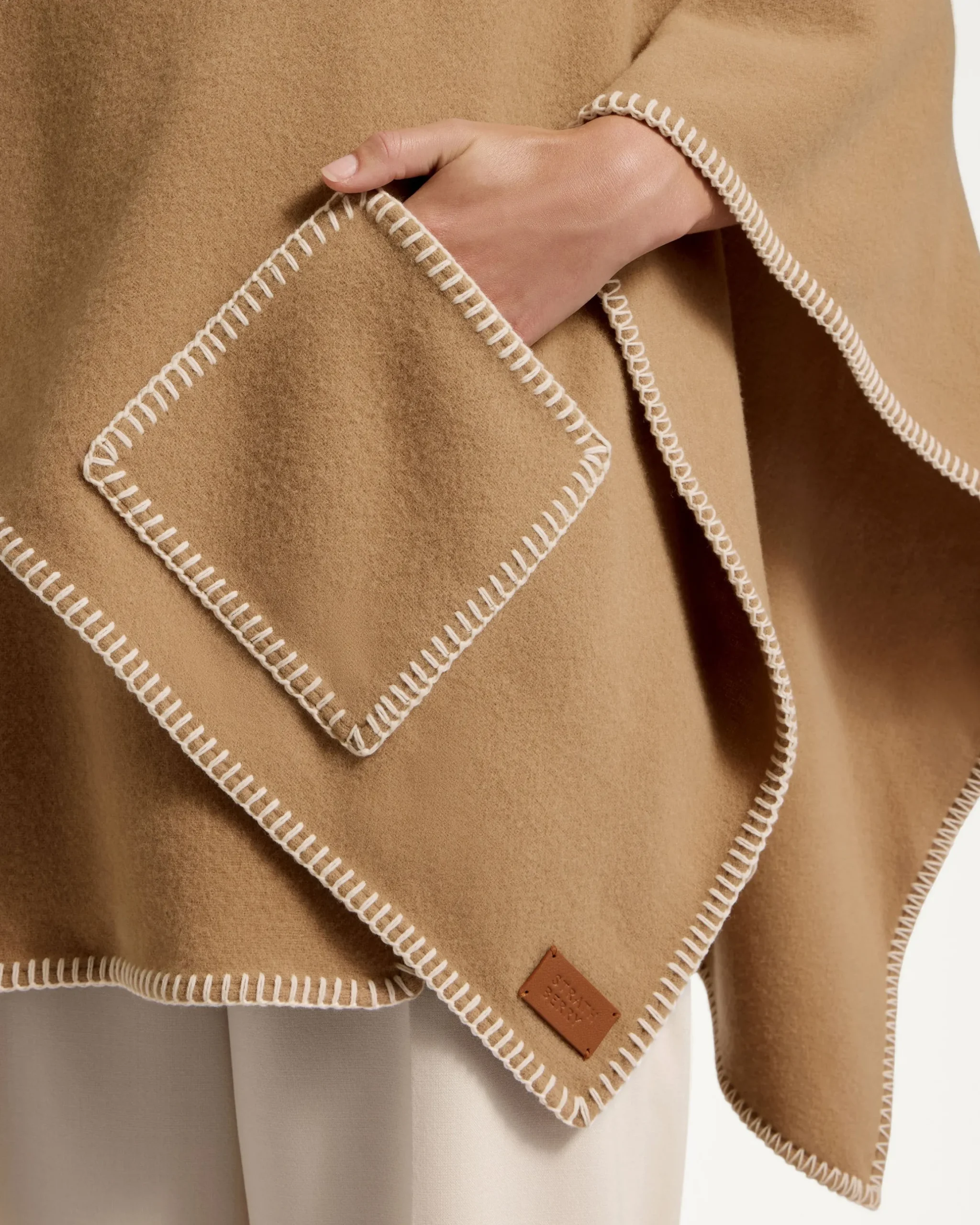 Iona Woven Pure Wool Cape