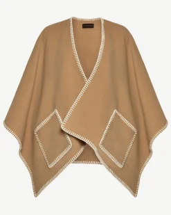 Iona Woven Pure Wool Cape