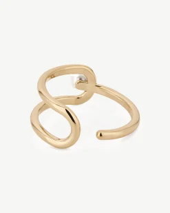 Lana Pearl Ring - 22 Carat Gold Gilded