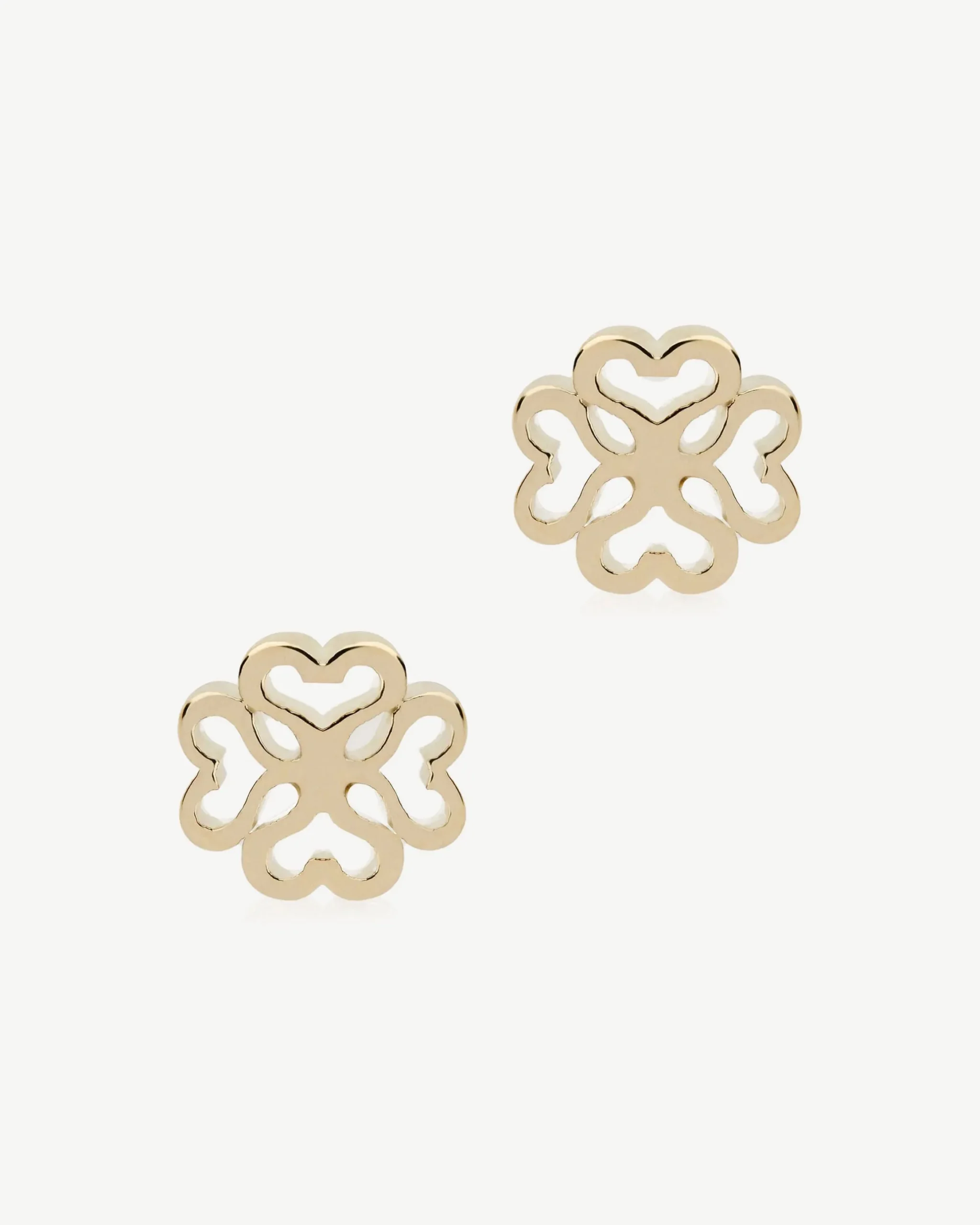 Monogram Earrings - 22 Carat Gold Gilded