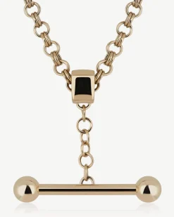 Mosaic Pendant Necklace - 22 Carat Gold Gilded