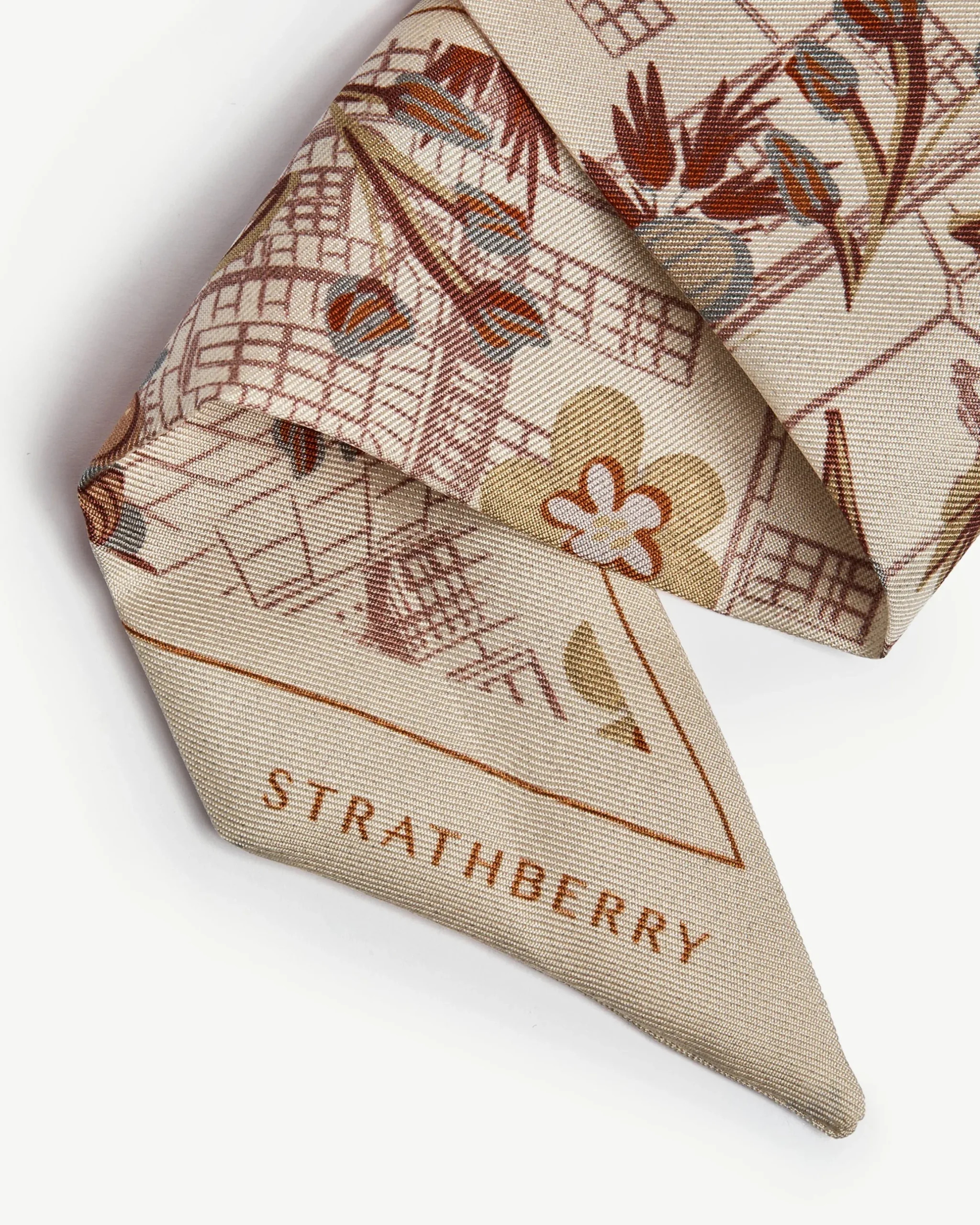 Silk Skinny Scarf