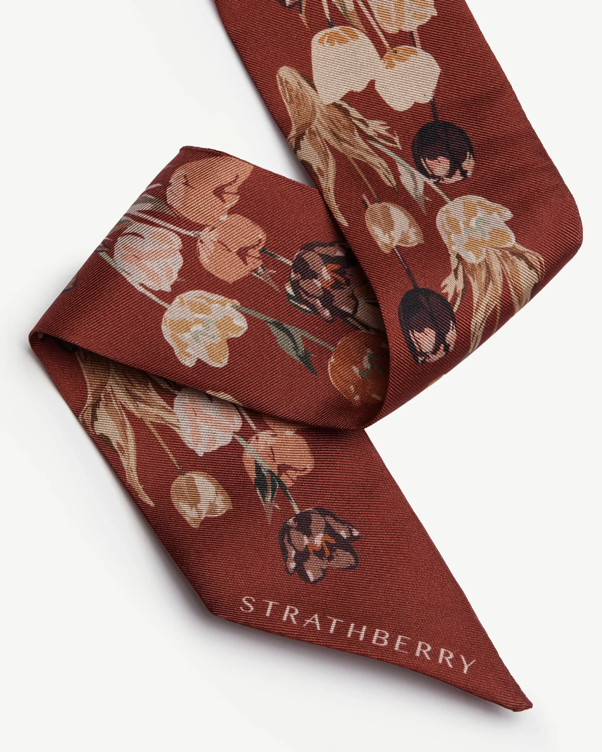 Silk Skinny Scarf