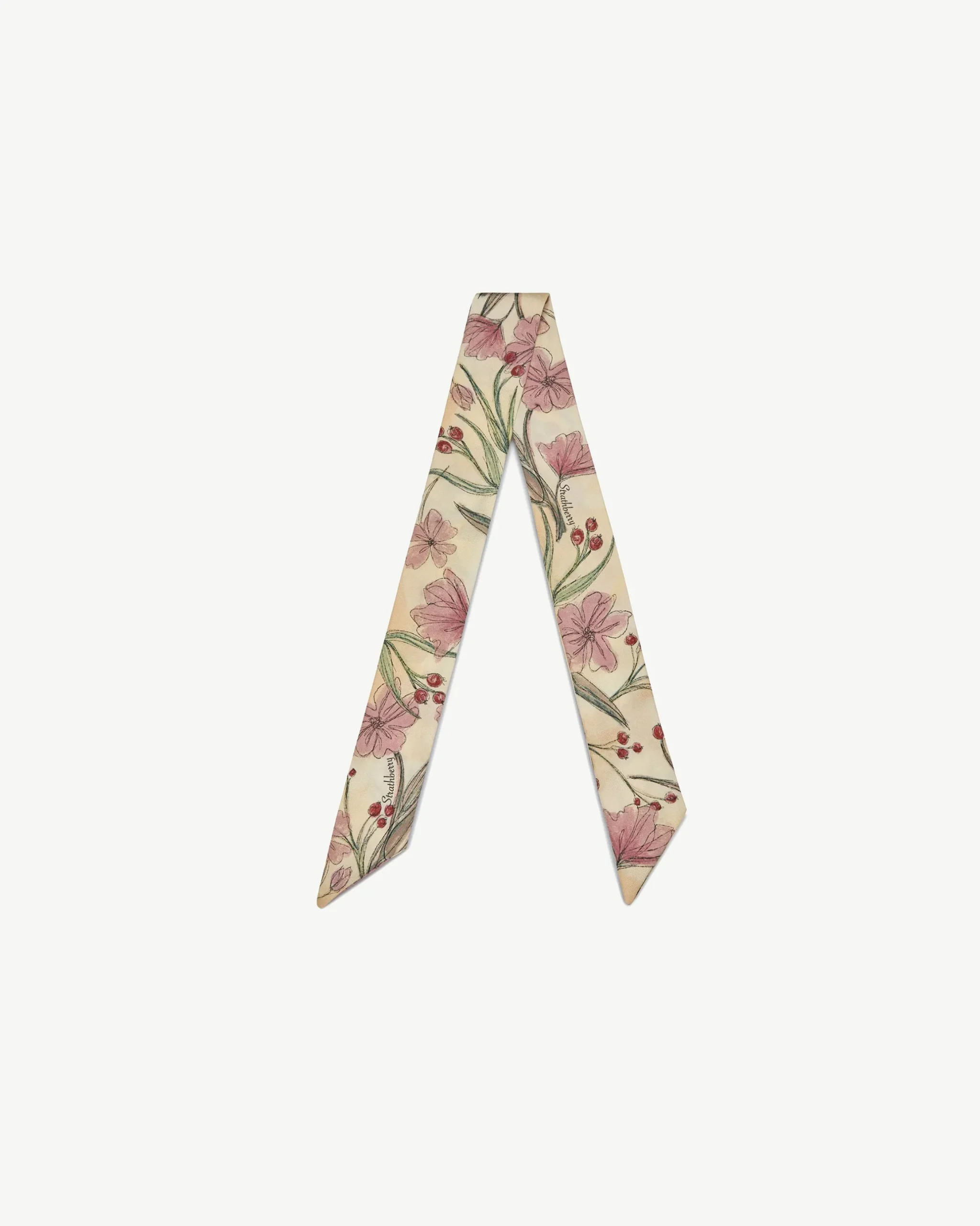Silk Skinny Scarf